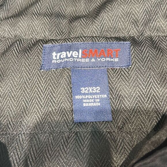 Roundtree & Yorke TravelSmart Mens Pants Slacks Sz 32x32 Black - Picture 7 of 8